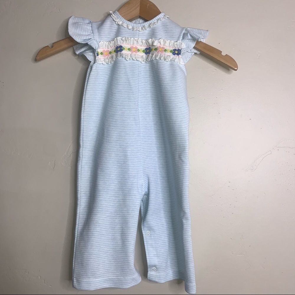 Vintage Carter's Floral Coverall Onesie 18 Months
